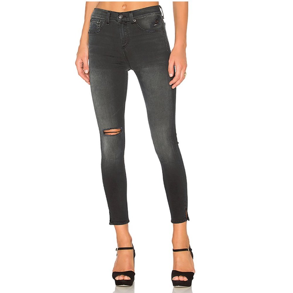 RAG & BONE Skinny Jeans w/ Slits in Steele | Sz 30